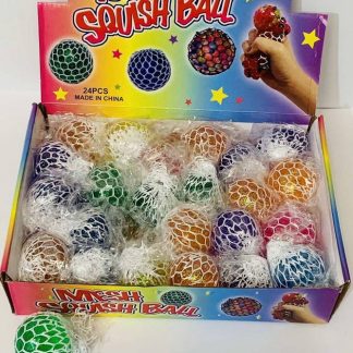 Антистрес кольорові кульки в сіточці 4 см