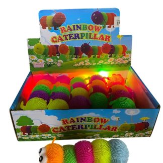 Антистрес гусеница, різнокольорова, яскрава, світиться