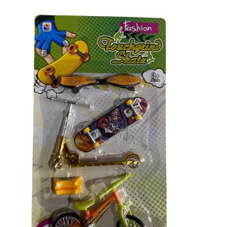 Пальчиковий скейт, самокат та велосипед