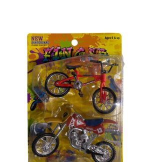 Пальчиковий мотоцикл та велосипед