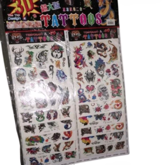 Тату наклейки в асортименті 3D