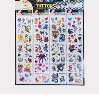 Тату наклейки на листі