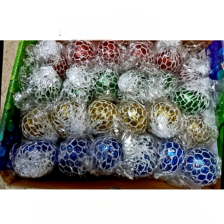 Антистрес кольорові кульки в сіточці 4 см