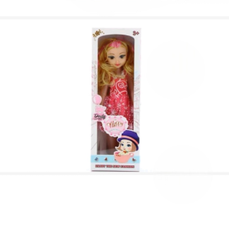 Музична лялька у червоній сукні