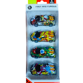 Набір машинок Alloy car 4шт Гоночні