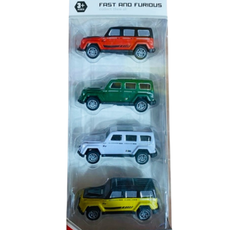 Набір машинок Alloy car 4шт Джипи