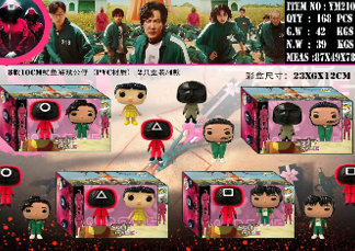 Фігурки героїв Гра Кальмарів по 2 шт