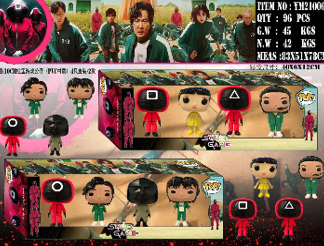 Фігурки героїв Гра Кальмарів по 4 шт