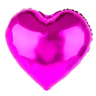Фольгована повітряна куля Серце Малиновий  45 см