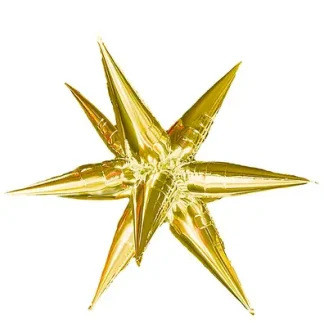 Фольгована повітряна куля фігурна збірна Зірка 8 променів