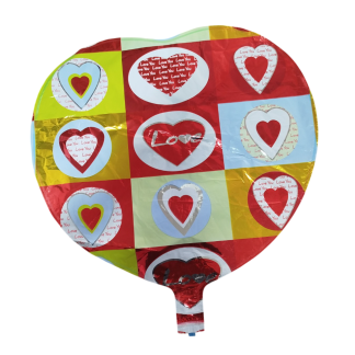 Фольгована повітряна куля "Серце", розмір 45 см