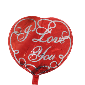 Фольгована повітряна куля "Серце I love you", розмір 45 см