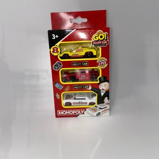Набір металевих машинок «GO! Alloy Car — Monopoly Edition» (3 шт.)