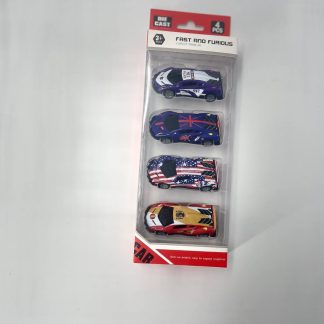 Набір металевих машинок Die Cast «Fast and Furious», 4 шт.