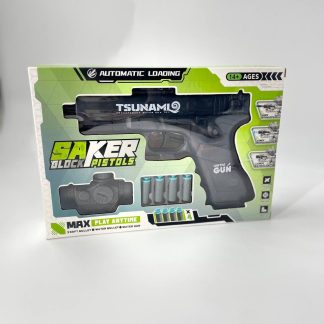 Ігровий пістолет 3 в 1 Saker Glock Pistols: Soft Bullet, Crystal Bullet, Water Gun
