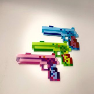 Дитячий ігровий пістолет у піксельному стилі (Pixel Game Gun)