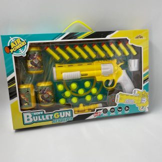 Ігровий набір «Soft Bullet Gun Revolver» — Пневматичний револьвер з мішенями-банками