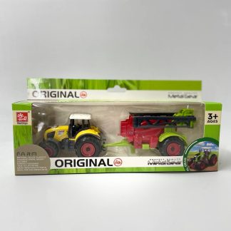 Ігровий набір «Фермер»: Металевий трактор з причепом-обприскувачем (SunQ Toys)