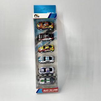 Набір металевих машинок «Alloy Toy Cars» — Колекційні спортивні авто (6 штук), Aogele Toys