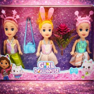 Набір ляльок Girl Dollhouse 3 в 1