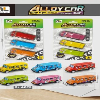 Набір металевих мікроавтобусів Alloy Car 