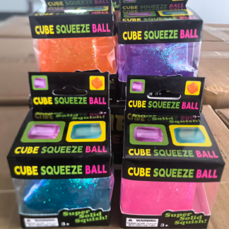 Куб-антистрес «Squeeze Ball» з блискітками