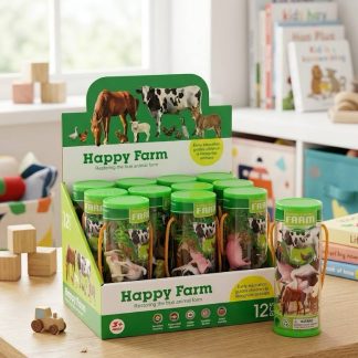  Ігровий набір тварин "Happy Farm" у тубусі (12 шт.) 