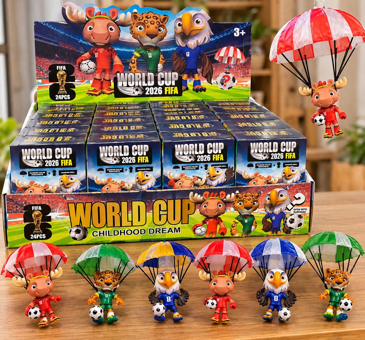 Ігрові фігурки World Cup 2026 з парашутом
