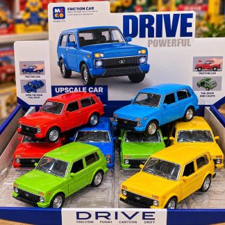 Машинка металева «Нива» DRIVE зі світлом та звуком