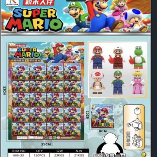 Конструктор-фігурки Super Mario (20 шт. на планшеті)